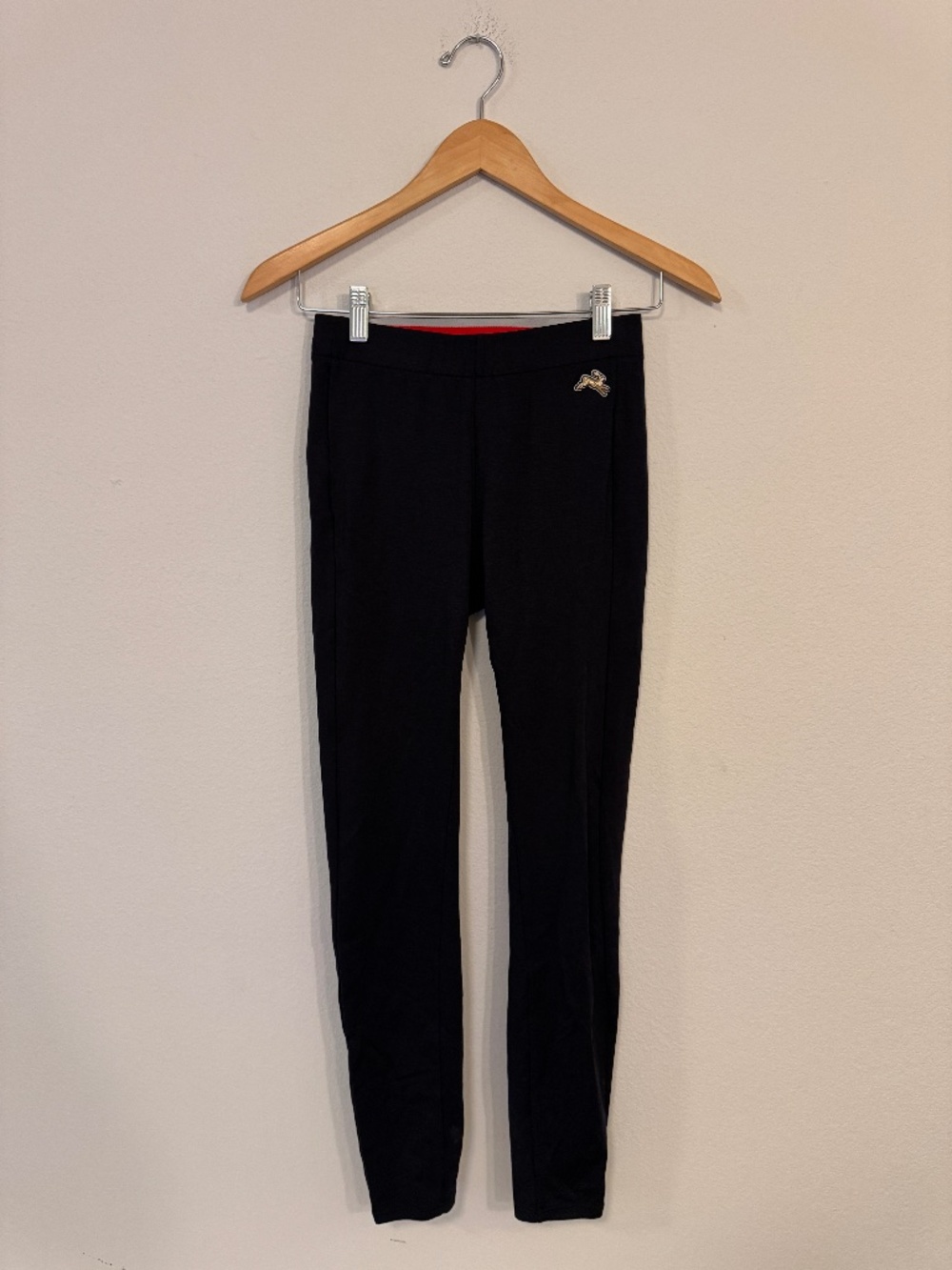 Tracksmith Turnover Women's Black Running Tights Gold Hare Logo Size M